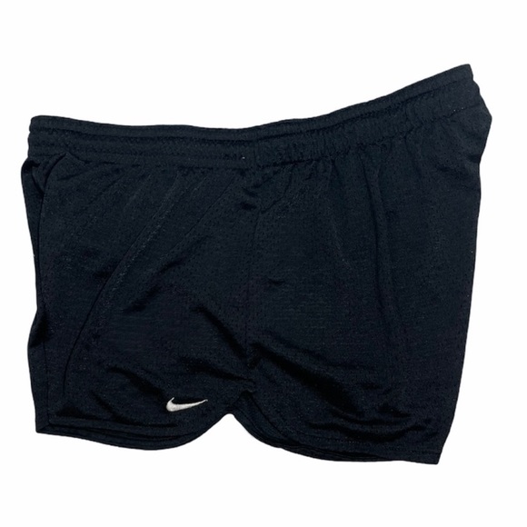 Nike Wome's Athletic Shorts Black White Dri fit Gym Running Track Shorts Size XL - Picture 3 of 13